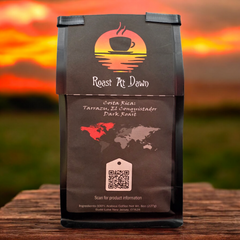 Image of Costa Rica El Conquistador, Tarrazu coffee beans, showcasing premium quality and vibrant flavor profile.